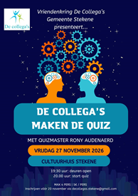 foto: Affiche De Collega's maken de quiz 2026